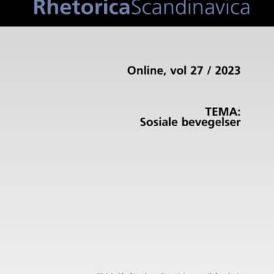 Rhetorica Scandinavica #86, vol 27 / 2023